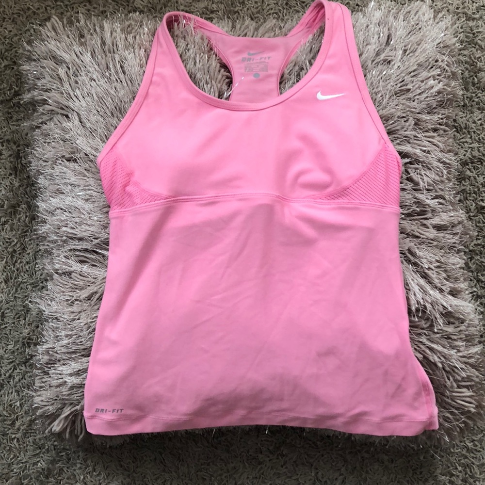 Pink Nike Dri-Fit workout top. Size small.
